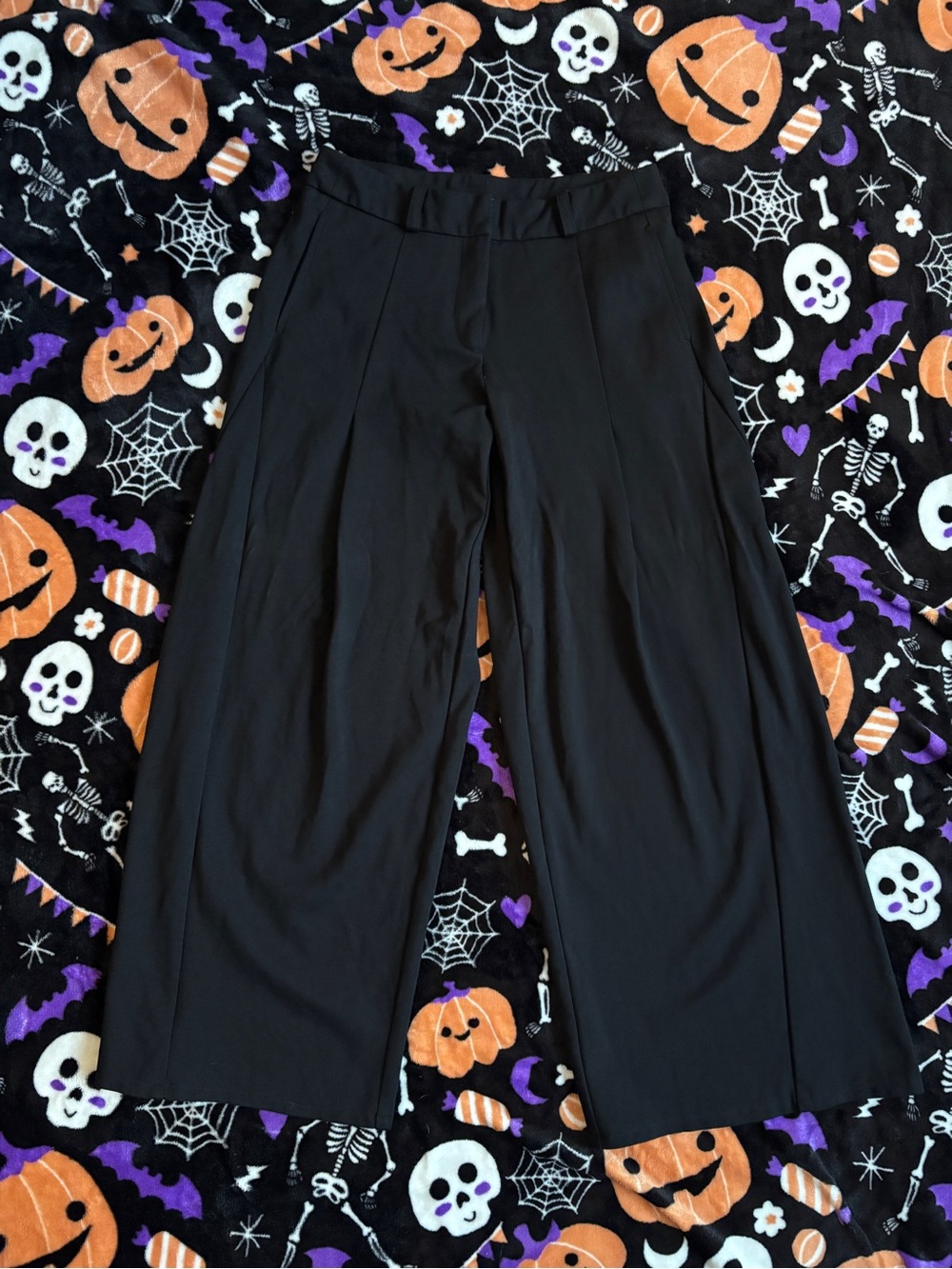 Suzi Roher Black Wide-Leg Palazzo Pants